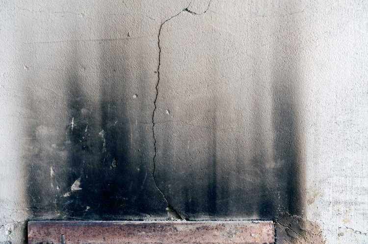 Soot covered Wall